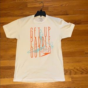 Speedo Tee Get Up Paddle Out men’s medium white